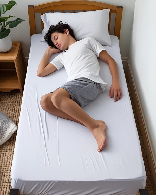 Ultra-fine Microfiber 1 Piece Cot Fitted Sheet - White-Custom Beds-Shreem Linen-Slumber Sphere