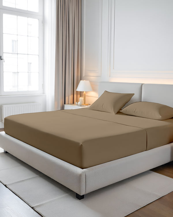 CalmFloats 4 Piece Waterbed Sheet Set- Taupe