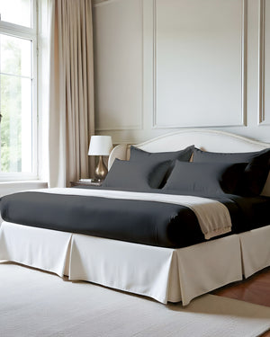 Imperial Touch Exquisite 6 Piece Cotton Sheet Set- Dark Gray