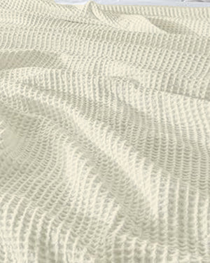 Havenweave Cotton 1 Piece Waffle Coverlet - Ivory-Bed Layers-Cottington Lane-Slumber Sphere