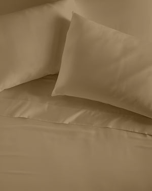 Crescendo Giza Cotton 4 Piece Sheet Set - Taupe