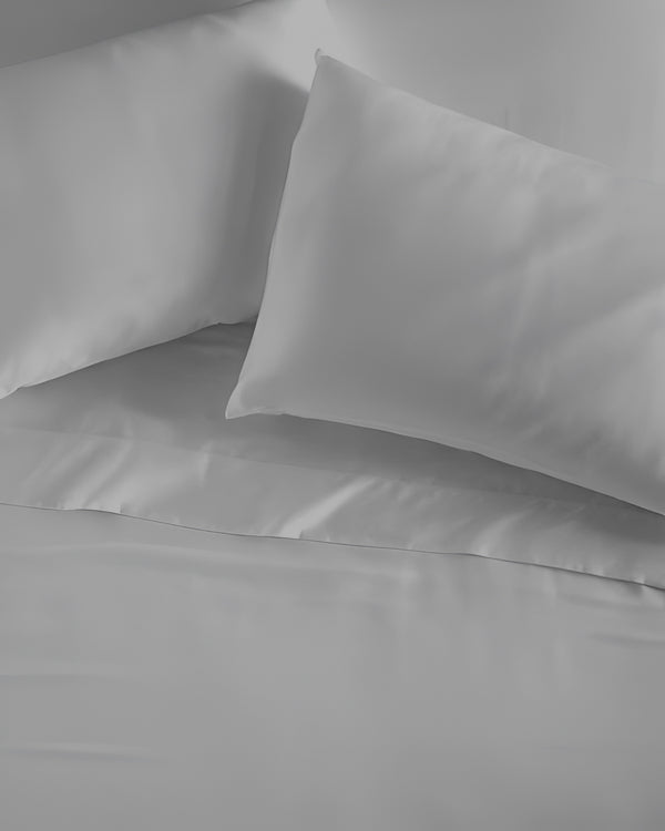 Crescendo Giza Cotton 4 Piece Sheet Set - Light Gray