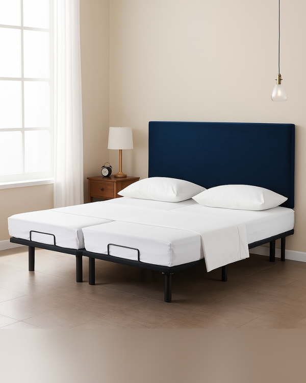 Snowy Giza Split Bed 5 Piece Sheet Set - White-Custom Beds-MyGiza-Slumber Sphere