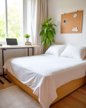Comfort Kit Microfiber 4 Piece Bed Sheet Set – White