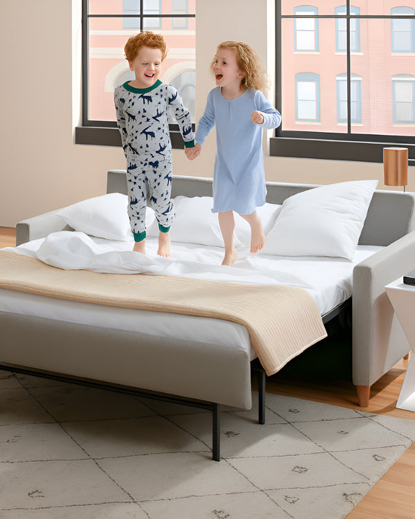 FlexFit Comfort Cotton 4-Piece Sleeper Sofa Sheet Set - White