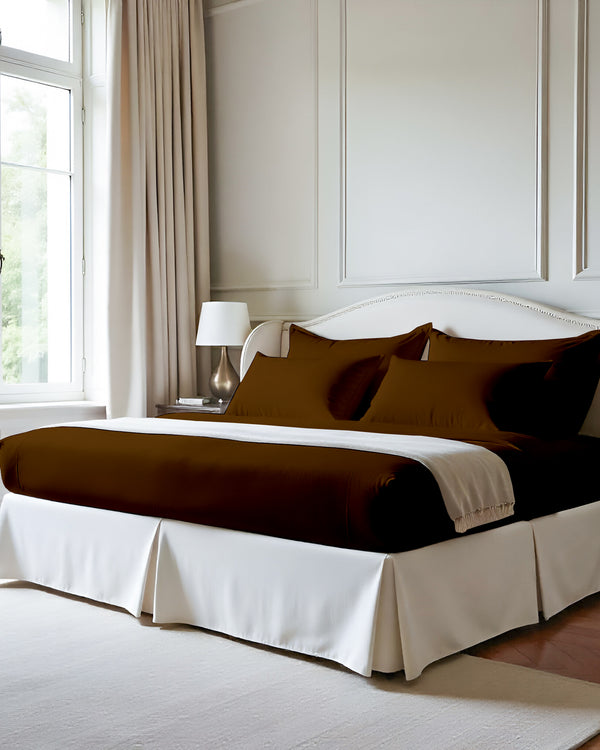 Imperial Touch Exquisite 6 Piece Cotton Sheet Set- Chocolate