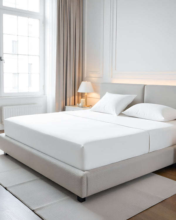 CalmFloats 4 Piece Waterbed Sheet Set- White