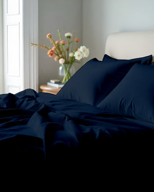 Giza Elegance 6-Piece Sheet Set - Navy Blue