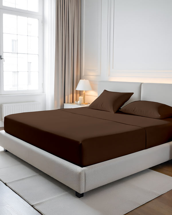 CalmFloats 4 Piece Waterbed Sheet Set- Chocolate