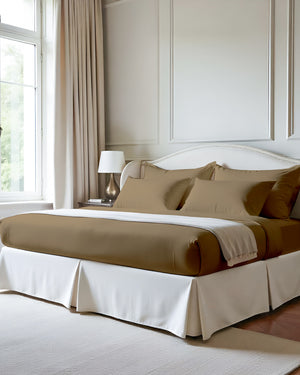 Imperial Touch Exquisite 6 Piece Cotton Sheet Set- Taupe