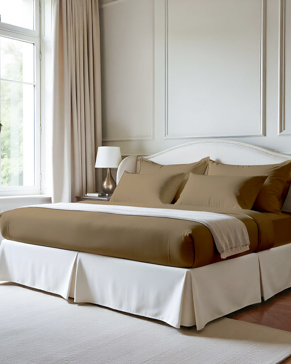 Imperial Touch Exquisite 6 Piece Cotton Sheet Set- Taupe