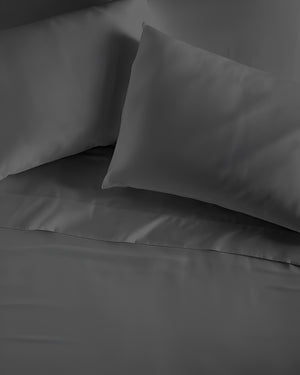 Crescendo Giza Cotton 4 Piece Sheet Set - Dark Gray