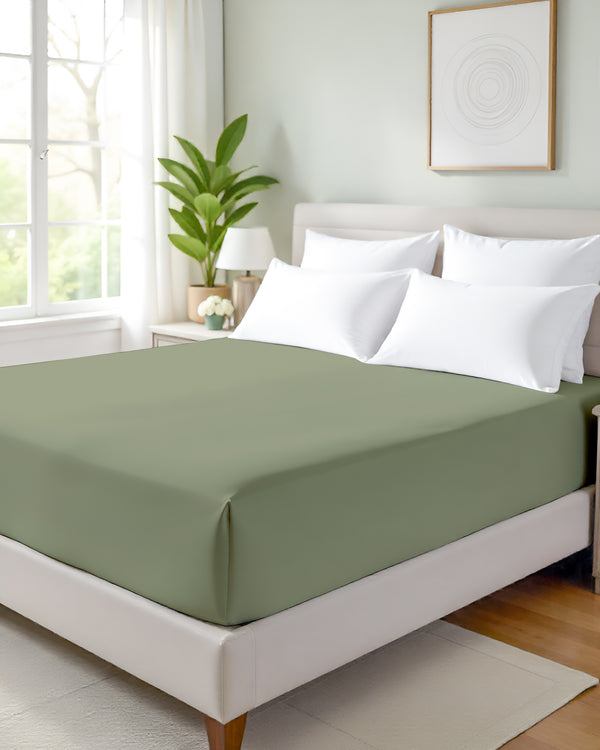 Giza Grace – Classic 1 Piece Fitted Sheet- Sage