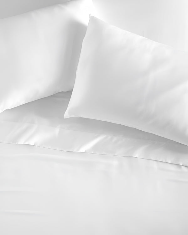Crescendo Giza Cotton 4 Piece Sheet Set - White