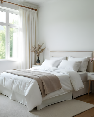 EliteFlex - 7 Piece Cotton Split Sheet Set for Adjustable Beds - White-Custom Beds-Cottingon -Slumber Sphere