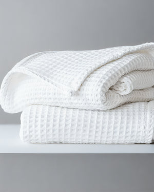 Havenweave Cotton 1 Piece Waffle Coverlet - White-Bed Layers-Cottington Lane-Slumber Sphere