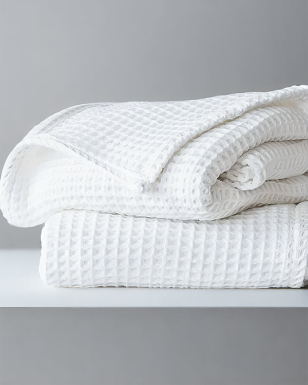Havenweave Cotton 1 Piece Waffle Coverlet - White-Bed Layers-Cottington Lane-Slumber Sphere