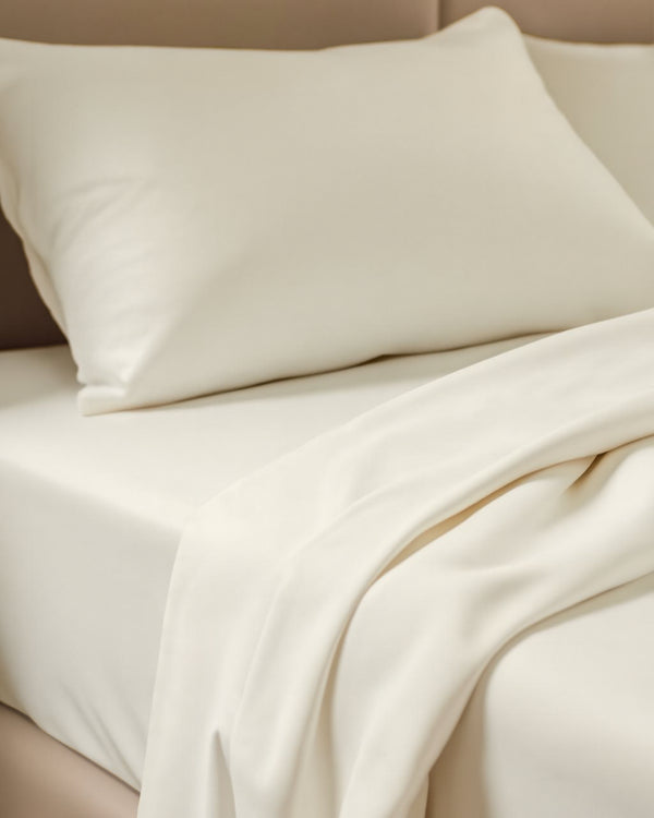 FoldEase Murphy Bed 4 Piece Sheet Set- Ivory