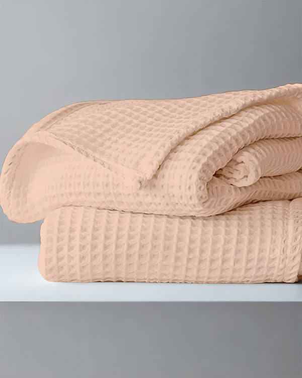 Havenweave Microfiber 1 Piece Waffle Coverlet - Light Sand-Bed Layers-Shreem Linen-Slumber Sphere