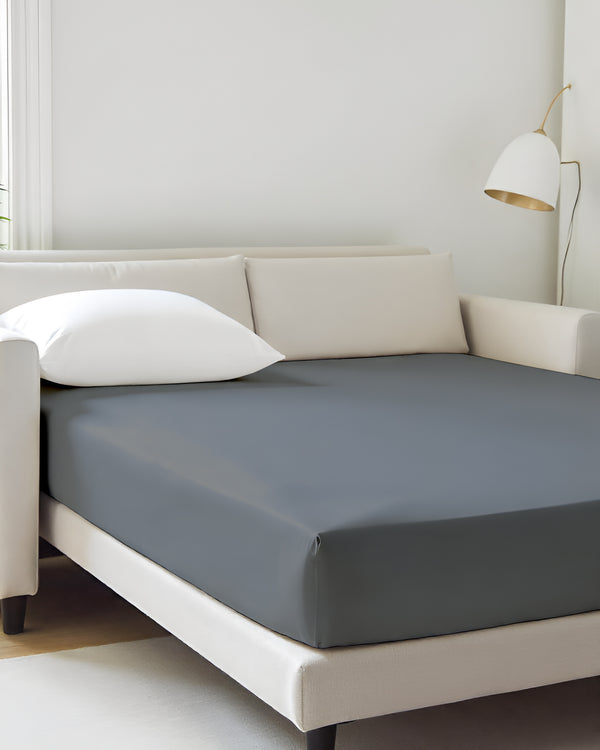 ComfortFold - Microfiber Sleeper Sofa 1 Piece Fitted Sheet- Dark Gray