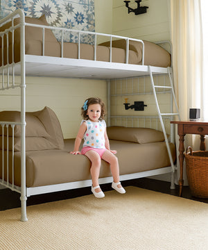 CloudLuxe – Sateen Finish Egyptian Cotton 4 Piece Cot Bedding Set - Taupe