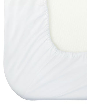 Seven Star 1 Piece Cotton Fitted Sheet- White