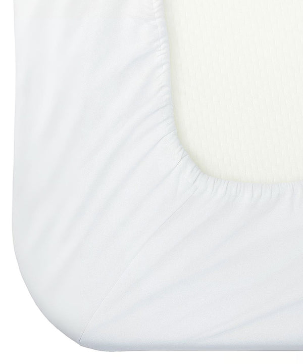 Seven Star 1 Piece Cotton Fitted Sheet- White
