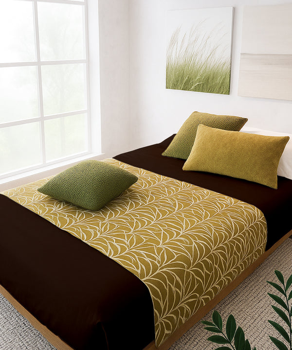LuxeLayer Giza Cotton 4 Piece Cot Sheet Set -Chocolate