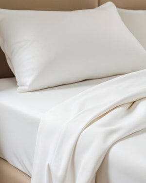 FoldEase Murphy Bed 4 Piece Sheet Set- White