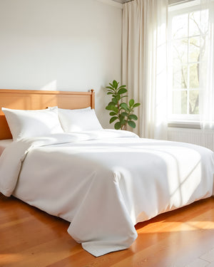 CalmFloats 4 Piece Waterbed Sheet Set- White