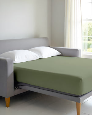 SmartSleep 1 Piece Deep Pocket Fitted Sheet for Convertible Sofa Beds - Sage