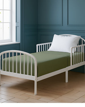 SoftHaven 1 Piece Cotton Cot Fitted Bed Sheet - Sage