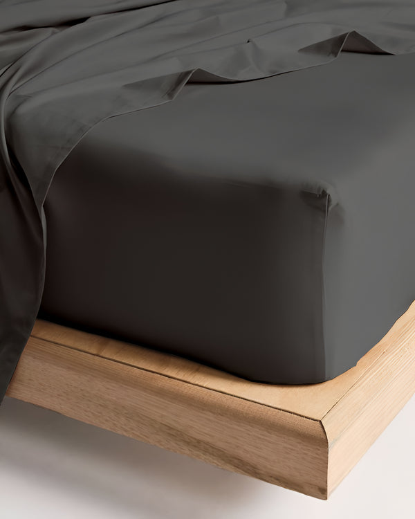 Crescendo Giza Cotton 4 Piece Sheet Set - Dark Gray