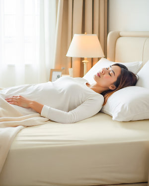 Cloud Soft Classic –  Single Fitted Sheet for Everyday Luxury - Ivory