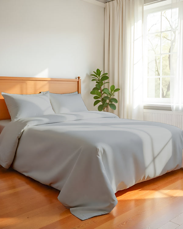 CalmFloats 4 Piece Waterbed Sheet Set- Light Gray