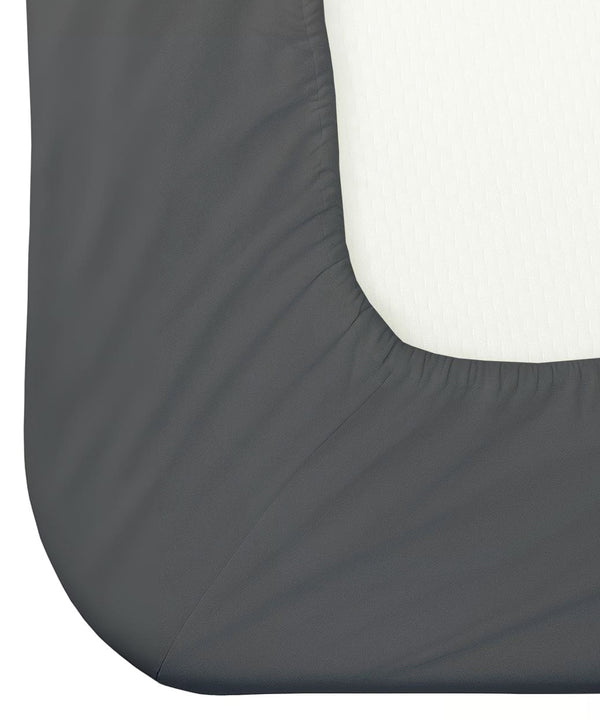 Seven Star 1 Piece Cotton Fitted Sheet- Dark Gray