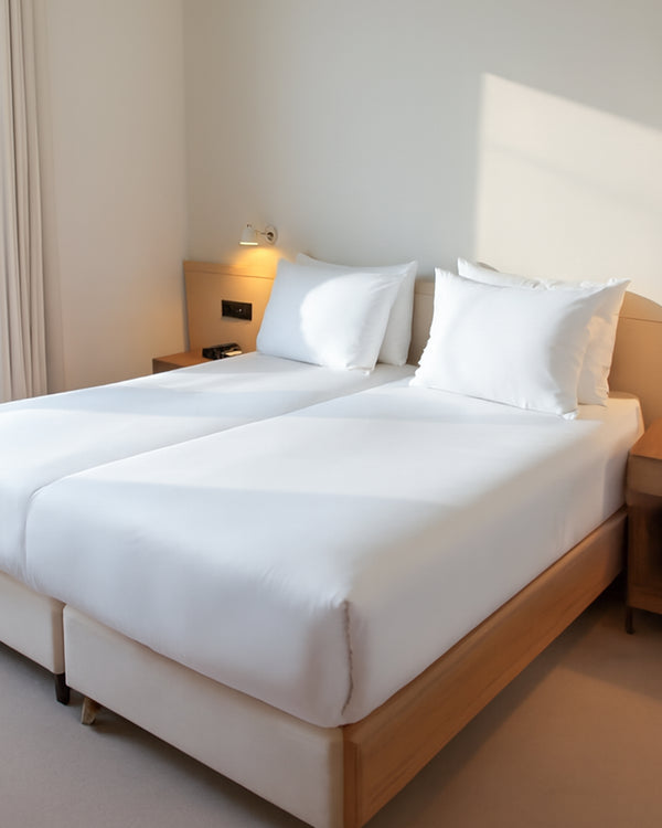 FlexNest 5 Piece Split Bed Sheet Set- White