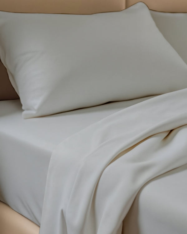 FoldEase Murphy Bed 4 Piece Sheet Set- Light Gray