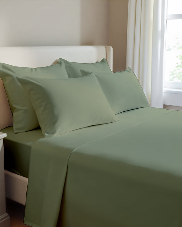 Giza Elegance 6-Piece Sheet Set - Sage