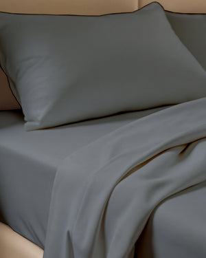 FoldEase Murphy Bed 4 Piece Sheet Set- Dark Gray