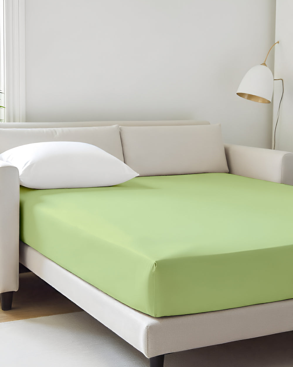 ComfortFold - Microfiber Sleeper Sofa 1 Piece Fitted Sheet- Sage