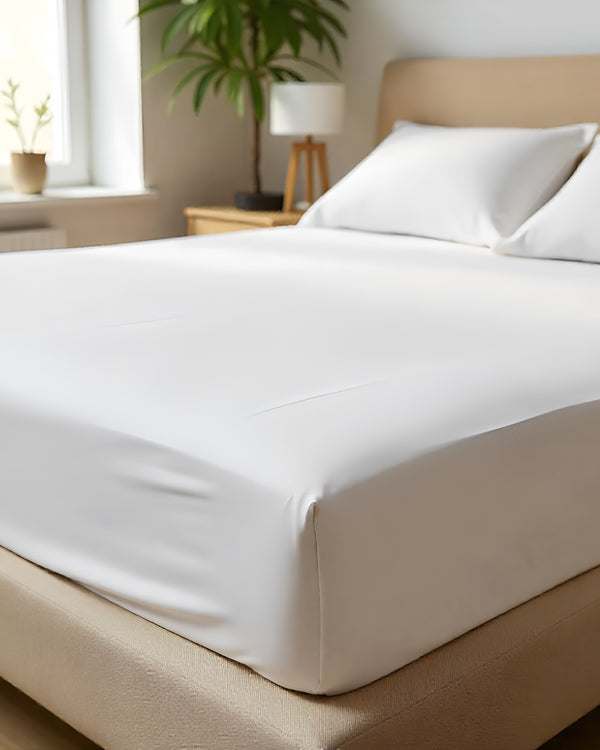 Imperial Touch Exquisite 6 Piece Cotton Sheet Set- White