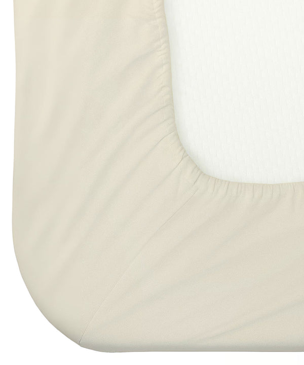 Seven Star 1 Piece Cotton Fitted Sheet- Ivory
