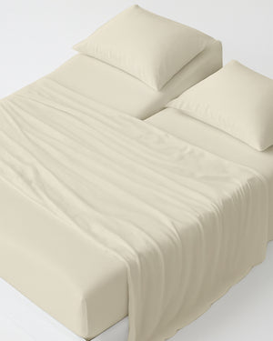 Softline Split Ultra-Soft 5-Piece Cotton Split Beds Sheet Set - Ivory