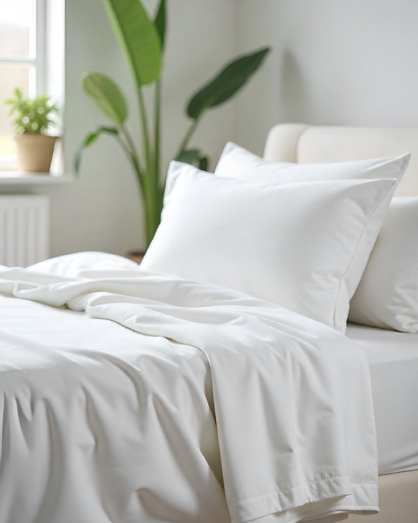 Comfort Kit Microfiber 4 Piece Bed Sheet Set – White-Bed Sheet-Shreem Linen-Slumber Sphere