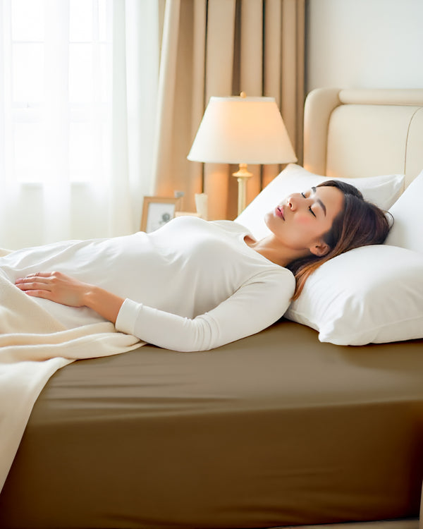 Cloud Soft Classic –  Single Fitted Sheet for Everyday Luxury - Taupe