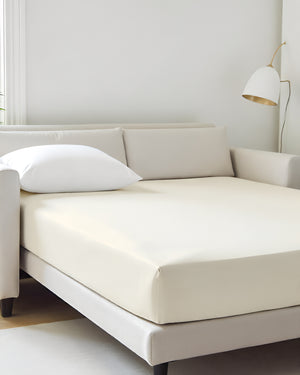 ComfortFold - Microfiber Sleeper Sofa 1 Piece Fitted Sheet- Ivory