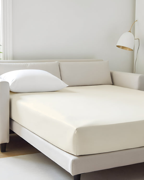 ComfortFold - Microfiber Sleeper Sofa 1 Piece Fitted Sheet- Ivory