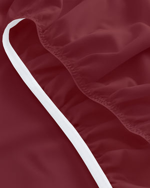 ComfortFold - Microfiber Sleeper Sofa 1 Piece Fitted Sheet- Burgundy