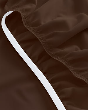 ComfortFold - Microfiber Sleeper Sofa 1 Piece Fitted Sheet- Chocolate